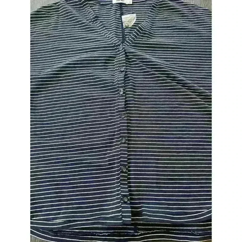 Mod Ref Oversized Button Down Top Blouse Sz Small… - image 3